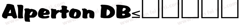 Alperton DB字体转换